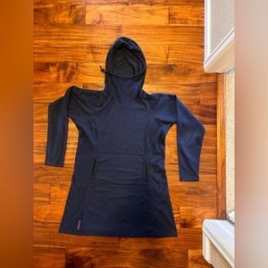 MELANZANA WOMEN’S MICRO GRID DRESS XL - NAVY